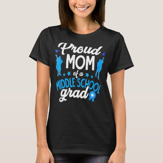 Ruw mam van een Afstudeerder van de middelbare sch T-shirt (Voorkant)