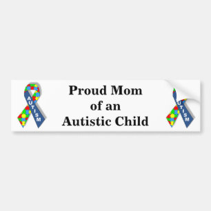Ruw mam van een autistisch kind bumpersticker