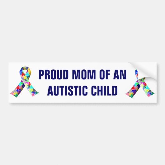 Ruw mam van een Autistisch Kind Bumpersticker (Voorkant)