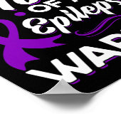 Ruw mam van een epilepsievleur Epilepsy Awarenes Poster (Hoek)