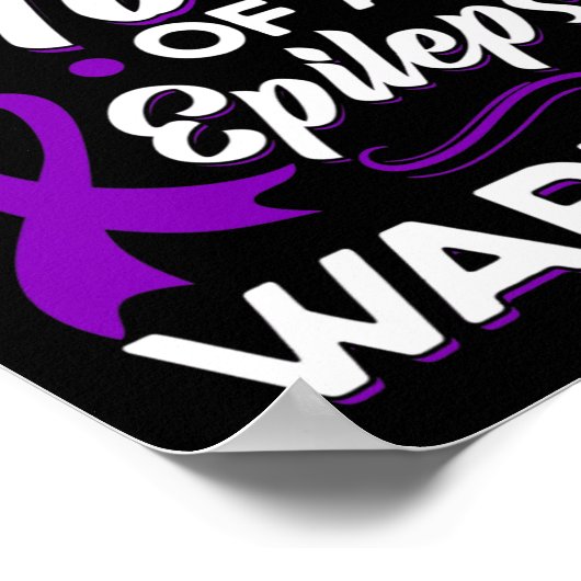 Ruw mam van een epilepsievleur Epilepsy Awarenes Poster (Hoek)
