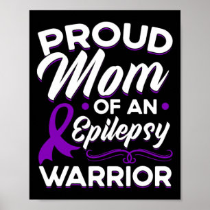Ruw mam van een epilepsievleur Epilepsy Awarenes Poster