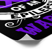 Ruw mam van een epilepsievleur Epilepsy Awarenes Poster (Hoek)