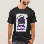 Ruw mam van een epilepsievleur Epilepsy Awarenes T-shirt (Voorkant)