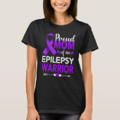 Ruw mam van een Epilepsy Warrior Paars Ribbon T-shirt (Voorkant)