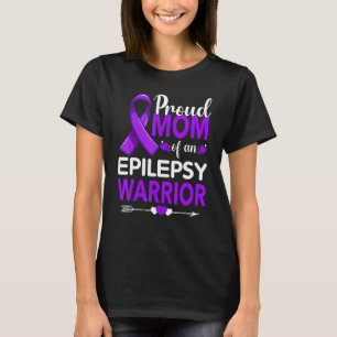 Ruw mam van een Epilepsy Warrior Paars Ribbon T-shirt