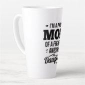 Ruw mam van een Geweldige dochter Latte Mok (Linkerhoek)