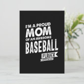 Ruw mam van een Geweldige honkbalspeler Kaart (Staand voorkant)