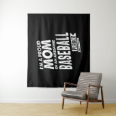 Ruw mam van een Geweldige honkbalspeler Wandkleed (In situ)