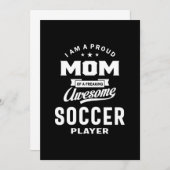 Ruw mam van een Geweldige voetbalspeler Bedankkaart (Voorkant / Achterkant)