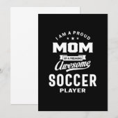 Ruw mam van een Geweldige voetbalspeler Kaart (Voorkant / Achterkant)