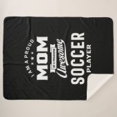 Ruw mam van een Geweldige voetbalspeler Sherpa Deken (Voorkant (horizontaal))