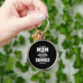 Ruw mam van een Geweldige zwemspeler Sleutelhanger (Hand)