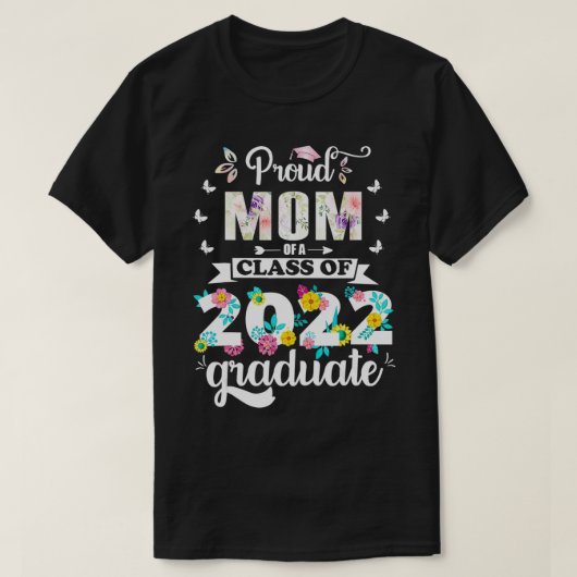 Ruw mam van een klasse van 2022 Afstuderen senior  T-shirt (Design voorkant)