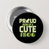 Ruw mam van een stekkikker ronde button 7,6 cm (Voorkant /achterkant)
