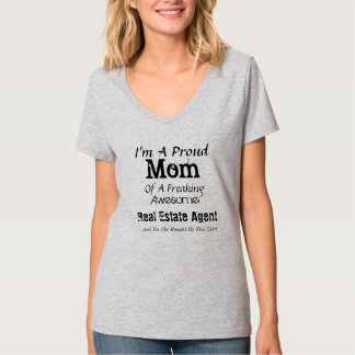 Ruw mam van een vastgoedagent t-shirt