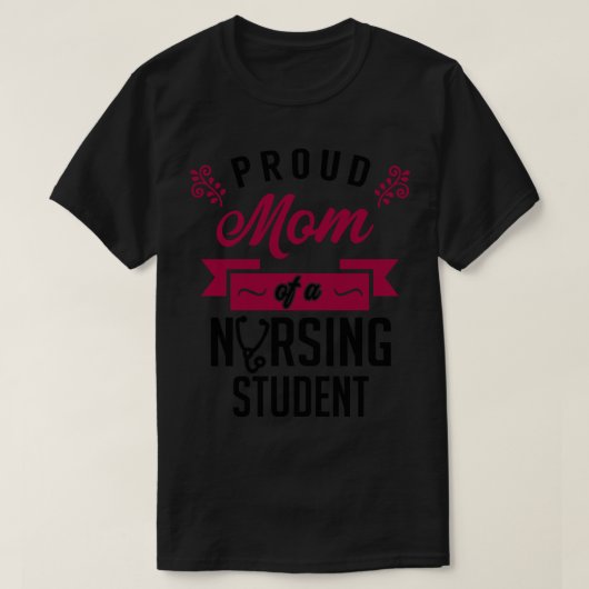 Ruw mam van een verpleegstudent t-shirt (Design voorkant)