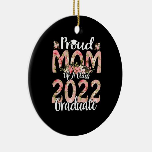 Ruw mam van klasse 2022 Afstuderen Afstuderen Keramisch Ornament (Rechts)