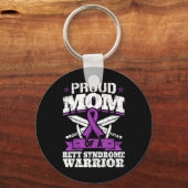 Ruw mama van een Rett Syndrome Warrior RTT Awarene Sleutelhanger (Voorkant)