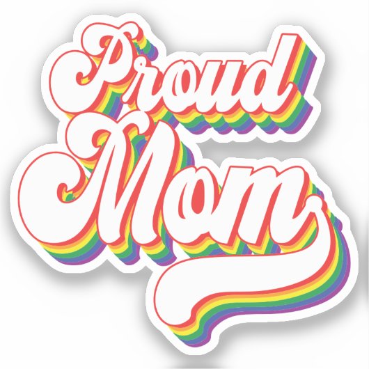 Ruw mama van LGBTQ | Gay Pride Mam | Steun Sticker (Voorkant)