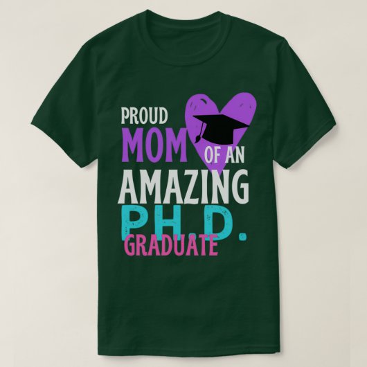 Ruw mama van PHD afstuderen verjaardagscadeau T-shirt (Design voorkant)