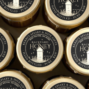 Ruw met voorgevulde buik ronde sticker