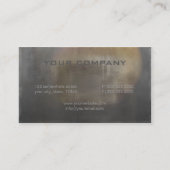 Ruw Metaal Bord Gerichte ID327 Visitekaartje (Achterkant)