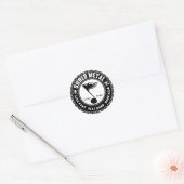 ruw metaal ronde sticker (Envelop)