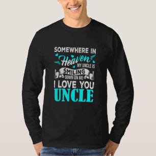 Ruw mijn oom in de hemel met een vrolijke Vaderdag T-shirt