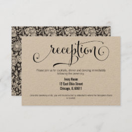 Ruw Moderne We Do Script Trouwontvangstkaart Kaart