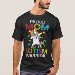 Ruw moeder van een autisme warrior Unicorn Dab Puz T-shirt