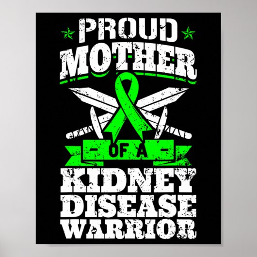 Ruw moeder van een nierziekte - wortel CKD Aware Poster (Voorkant)