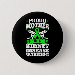 Ruw moeder van een nierziekte - wortel CKD Aware Ronde Button 5,7 Cm