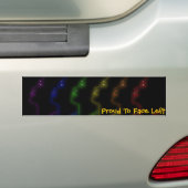 Ruw naar links bumpersticker (Op auto)