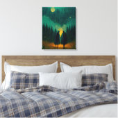 Ruw Nacht-paar in de Afdruk van het Canvas van het (Insitu (Slaapkamer))