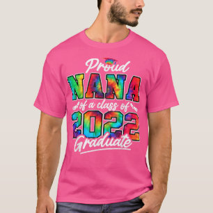 Ruw Nana van klasse A van 2022 Afstuderen Tie Dye T-shirt