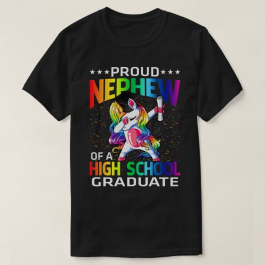 Ruw Nephew van een middelbare school Afstuderen Un T-shirt (Design voorkant)