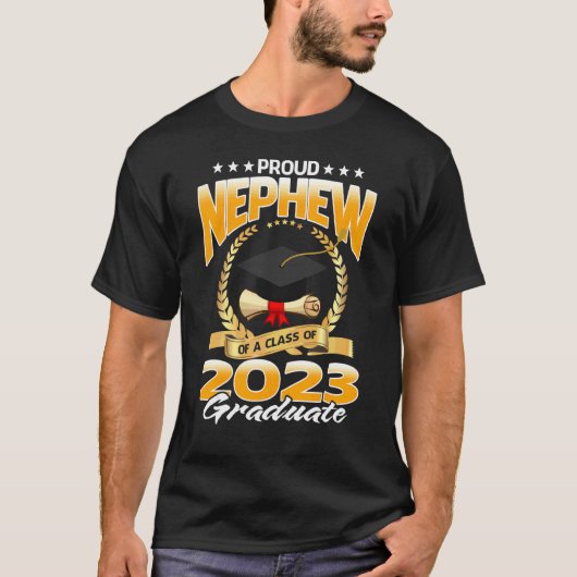 Ruw Nephew, van klasse 2023 Afstuderen graduatio T-shirt (Voorkant)