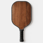 Ruw notenhout pickleball paddle (Voorkant)