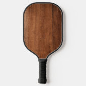 Ruw notenhout pickleball paddle (Achterkant)