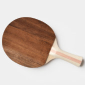 Ruw notenhout tafeltennisbatje (Zijkant)