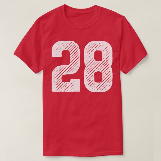 Ruw nummer 27 t-shirt (Design voorkant)