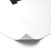 Ruw om Aziatisch, zwart wit te zijn Poster (Hoek)