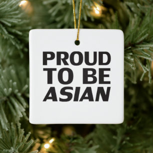 Ruw om Aziatisch, zwart wit teken te zijn Keramisch Ornament