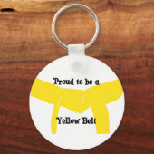 Ruw om een gele gordel te zijn sleutelhanger (Voorkant)