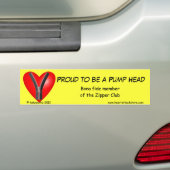 Ruw om een pompkop te zijn bumpersticker (Op auto)