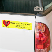 Ruw om een pompkop te zijn bumpersticker (Op Truck)