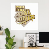 Ruw om een poster van steenkoolmijnen te worden (Thuiskantoor)