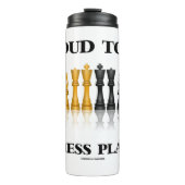 Ruw om een schaakspeler te zijn die schaakset refl thermosbeker (Voorkant)