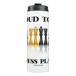 Ruw om een schaakspeler te zijn die schaakset refl thermosbeker